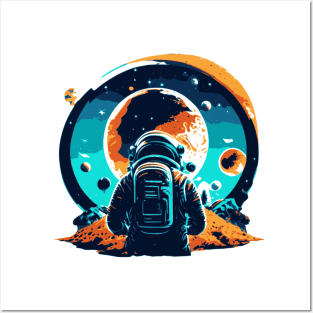 Astronaut and Bizzare Planet Posters and Art